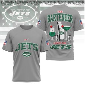 New York Jets Bartender Cocktail Drink Fan Shirt