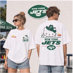 New York Jets Cute Cat Cowboy Hat Football Shirt