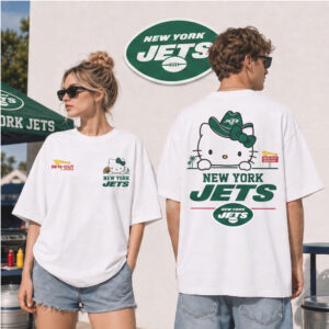 New York Jets Cute Cat Cowboy Hat Football Shirt