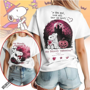 Peanuts Snoopy Halloween My Bloody Valentine Horror Shirt