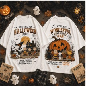 Peanuts Snoopy Halloween Pumpkin Patch Spooky Nights Shirt