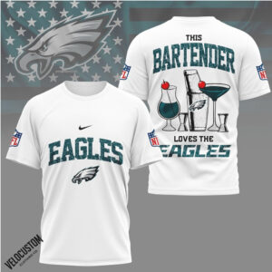 Philadelphia Eagles Bartender Cocktail Drink Fan Shirt
