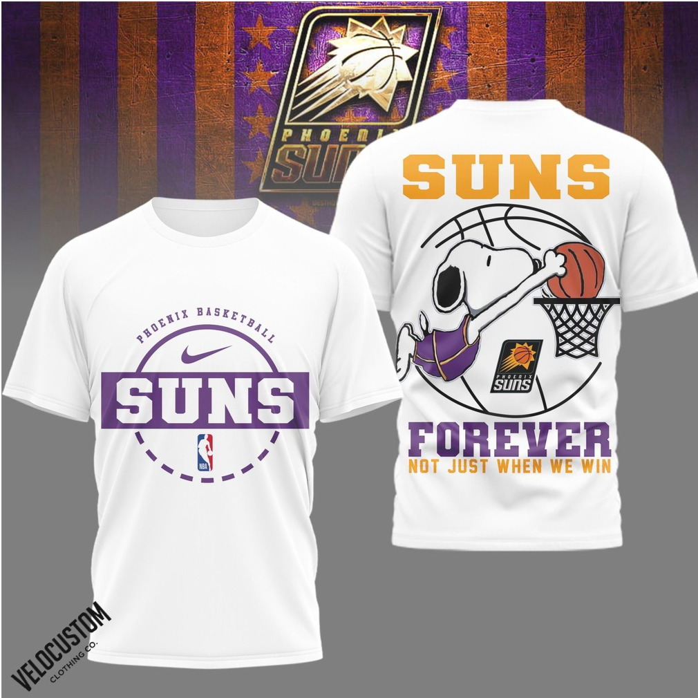 Phoenix Basketball Snoopy Forever Suns Shirt Phoenix Basketball Snoopy Forever Suns Shirt