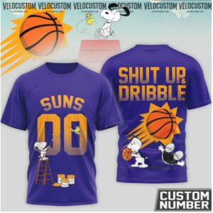 Phoenix Suns Snoopy Basketball Custom Number Shirt