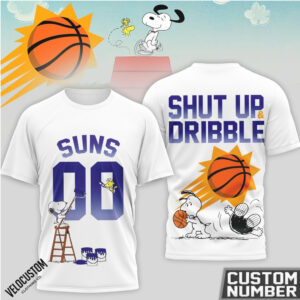 Phoenix Suns Snoopy Basketball Custom Number Shirt