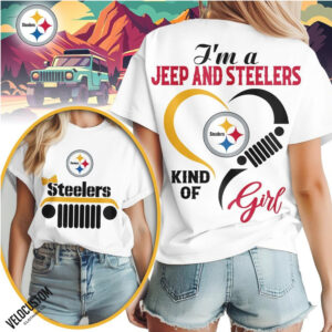 Pittsburgh Football Jeep Heart Kind Of Girl Shirt