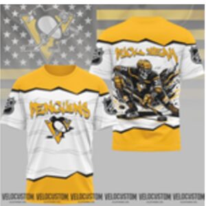 Pittsburgh Hockey Skull Skeleton Graphic Sports Shirt