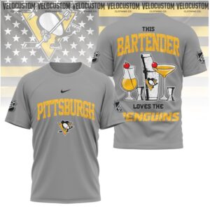 Pittsburgh Penguins Bartender Cocktail NHL Hockey Shirt