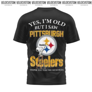 Pittsburgh Steelers Snoopy Yes I Am Old But I Saw Pittsburgh Shirt
