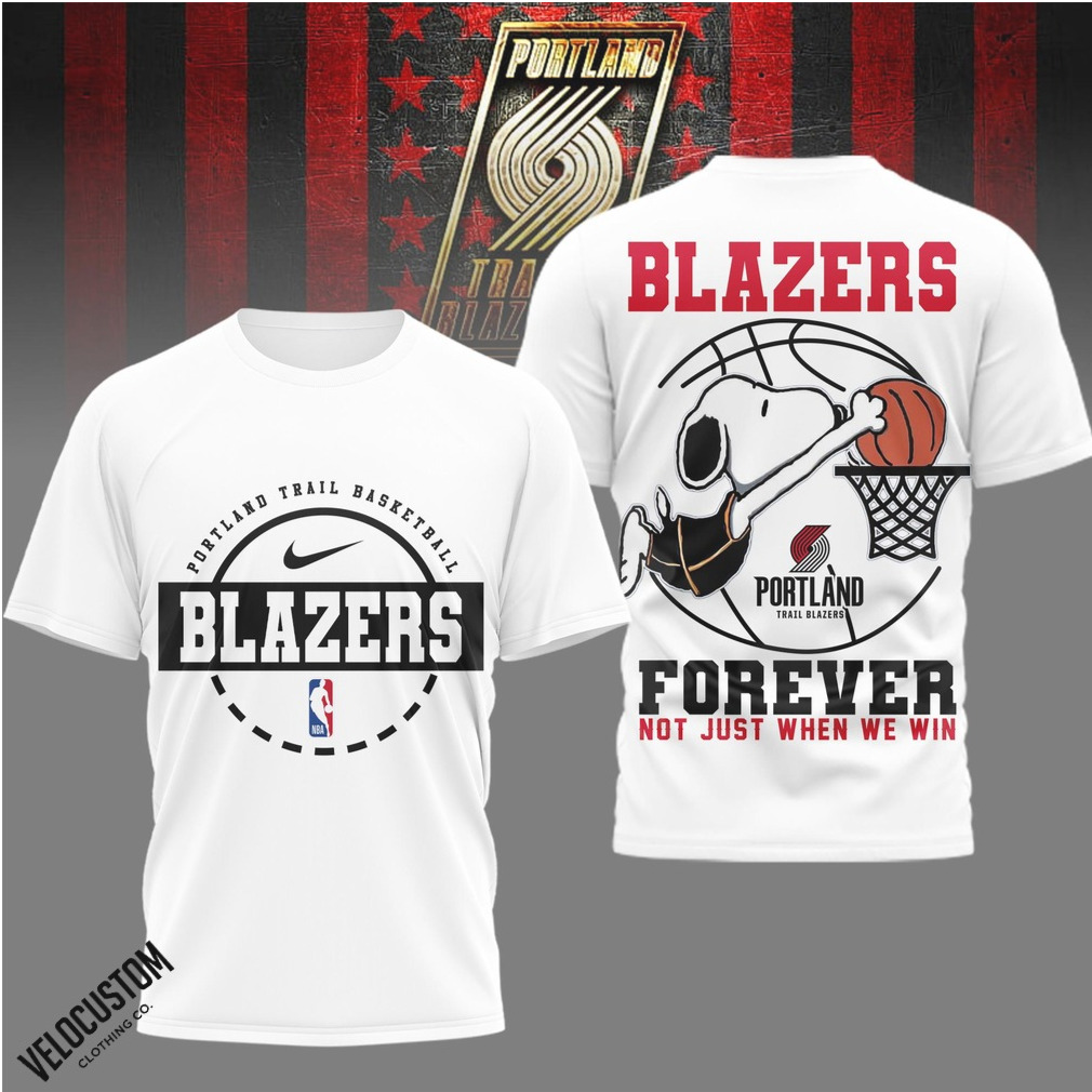 Portland Trail Blazers Snoopy Basketball Forever Shirt Portland Trail Blazers Snoopy Basketball Forever Shirt