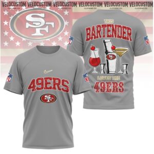 San Francisco 49ers Bartender Cocktail Drink Fan Shirt