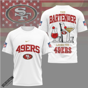 San Francisco 49ers Bartender Cocktail Drink Fan Shirt