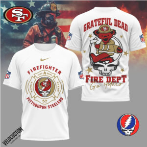 San Francisco 49ers Firefighter Grateful Dead Bear Shirt
