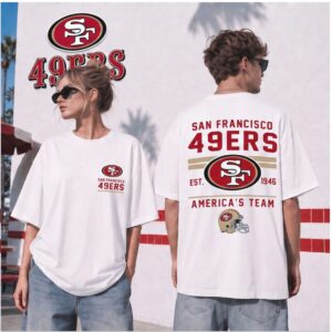 San Francisco 49ers Football Retro Helmet Est 1946 Shirt