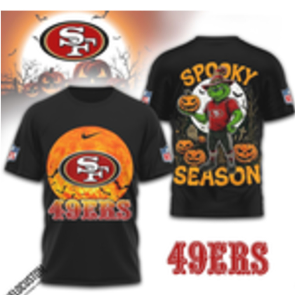 San Francisco 49ers Grinch Pumpkin Spooky Season Shirt San Francisco 49ers Grinch Pumpkin Spooky Season Shirt