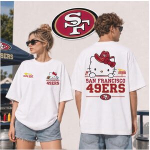 San Francisco 49ers Hello Kitty Cowboy Hat Shirt