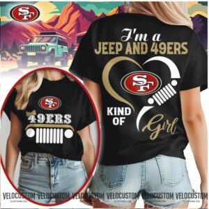 San Francisco Football Jeep Heart Kind Of Girl Shirt