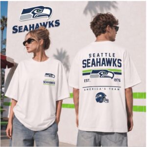 Seattle Seahawks Football Retro Helmet Est 1976 Shirt