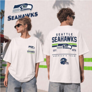 Seattle Seahawks Football Retro Helmet Est 1976 Shirt