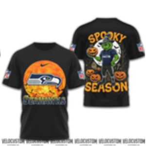 Seattle Seahawks Grinch Spooky Season Halloween Shirt