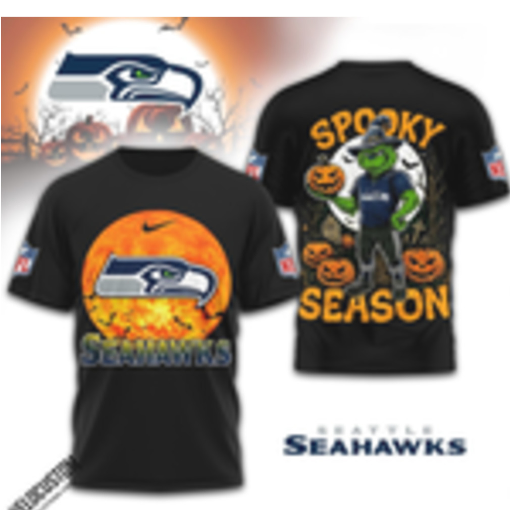 Seattle Seahawks Grinch Spooky Season Halloween Shirt Seattle Seahawks Grinch Spooky Season Halloween Shirt