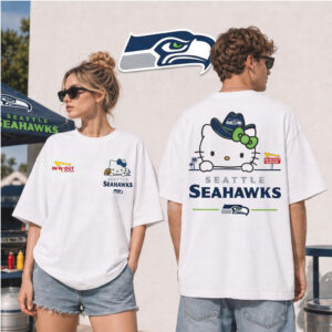 Seattle Seahawks Hello Kitty Cowboy Hat Shirt