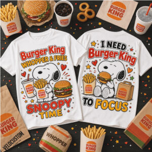 Snoopy Burger King Fast Food Shirt