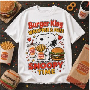 Snoopy Burger King Fast Food Shirt