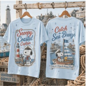 Snoopy Coastal Captain Lighthouse Sailor Shirt