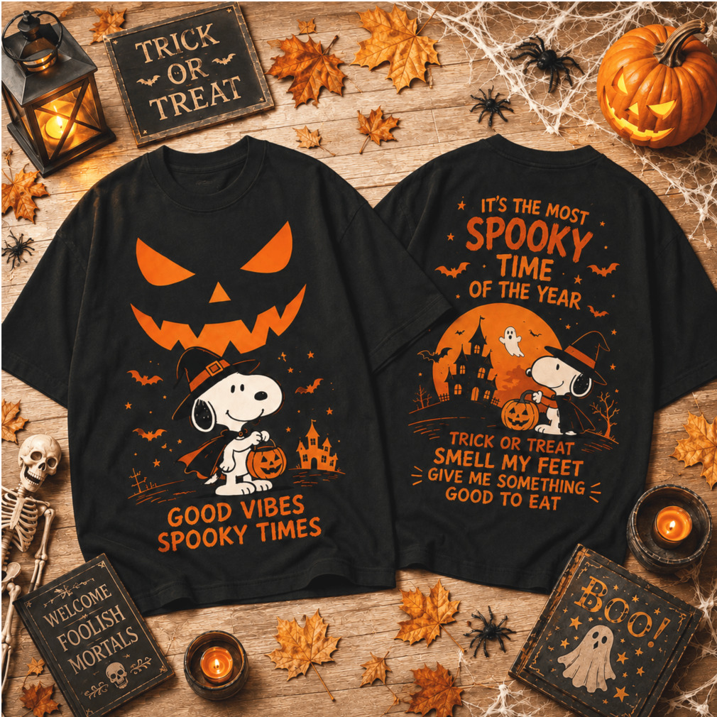 Snoopy Halloween Pumpkin Witch Spooky Vibes Shirt Snoopy Halloween Pumpkin Witch Spooky Vibes Shirt