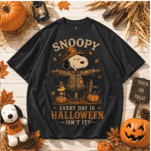 Snoopy Halloween Scarecrow Princess Fall Season Shirt