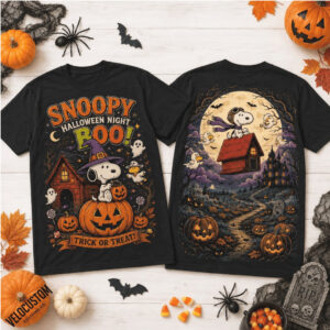 Snoopy Halloween Trick Or Treat Pumpkin Shirt