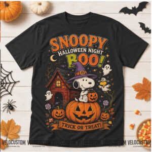 Snoopy Halloween Trick Or Treat Pumpkin Shirt