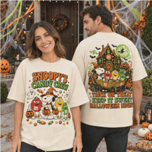 Snoopy M And M Halloween Candy Crew Sweet Treats Shirt