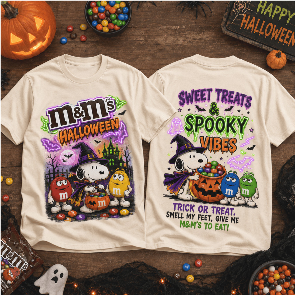 Snoopy M And M Halloween Wagon Trick Or Treat Shirt Snoopy M And M Halloween Wagon Trick Or Treat Shirt
