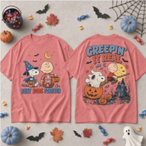 Snoopy Skeleton Witch Broom Halloween Best Boos Shirt