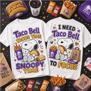 Snoopy Taco Bell Fast Food Shirt