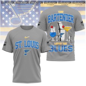 St. Louis Hockey Bartender Loves the Blues Shirt