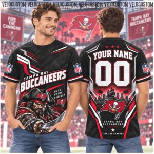 Tampa Bay Buccaneers Football Pirate Mascot Custom Baseball Shirt Tampa Bay Buccaneers Football Pirate Mascot Custom Baseball Shirt