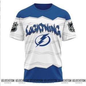 Tampa Bay Lightning Hockey Puck Seam Skull Jersey Shirt