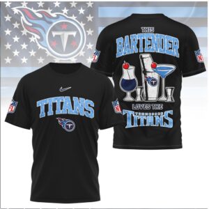 Tennessee Titans Bartender Cocktail Drink Football Shirt