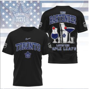 Toronto Hockey Team Bartender Cocktail Shaker Shirt