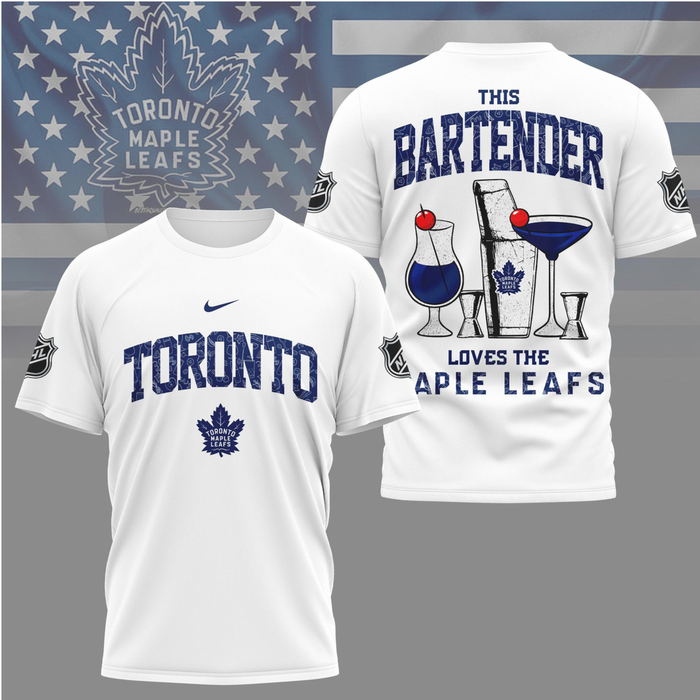 Toronto Hockey Team Bartender Cocktail Shaker Shirt Toronto Hockey Team Bartender Cocktail Shaker Shirt