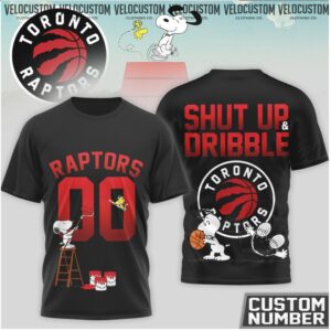 Toronto Raptors Snoopy Basketball Custom Number Shirt