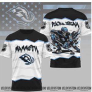 Utah Hockey Skull Skeleton Graphic Sports Shirt