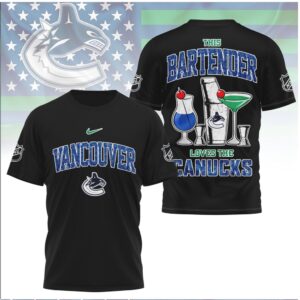 Vancouver Canucks Bartender Cocktail Drink Fan Shirt