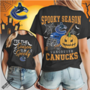 Vancouver Canucks Hockey Pumpkin Spooky Season Shirt