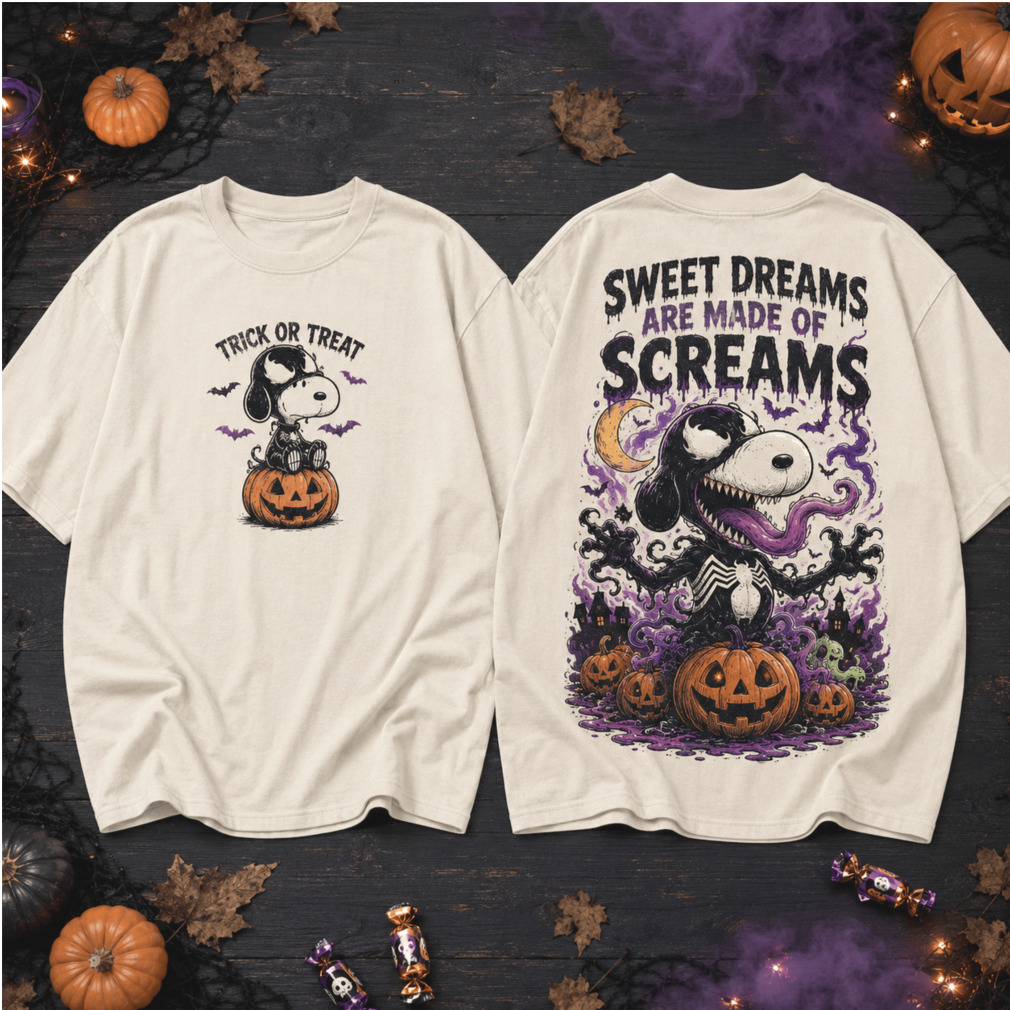 Venom Snoopy Marvel Spooky Screams Halloween Shirt Venom Snoopy Marvel Spooky Screams Halloween Shirt
