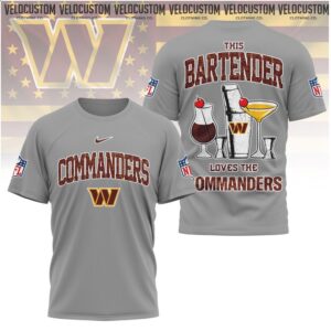 Washington Commanders Bartender Cocktail Drinks Football Shirt