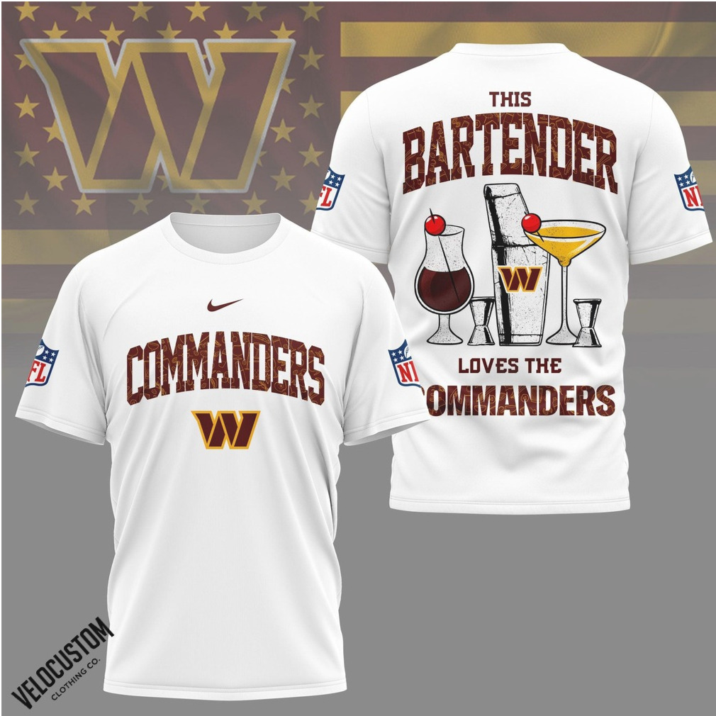 Washington Commanders Bartender Cocktail Drinks Football Shirt Washington Commanders Bartender Cocktail Drinks Football Shirt